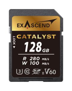 Exascend  SD card  128GB  Catalyst R280 W180 MB/s UHS-IIC10V60 
