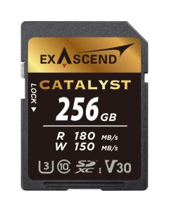 Exascend  SD card  256GB  Catalyst R180 W150 MB/s UHS-IC10V30  