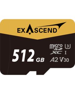 Exascend MicroSD 512GB Catalyst R175 W150 MB/s UHS-IC10V30  with Card Adapter