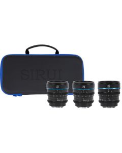 Sirui 24/35/55mm T1.2 S35 Nightwalker Cine Lens Bundle MFT-Mount Black
