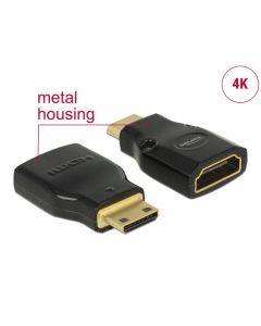 Delock mini HDMI (M) na HDMI (Z) 4K
