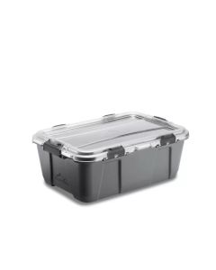Alstora Container PP Omikron 46 L with Lid in PC - Grey Case & Latches