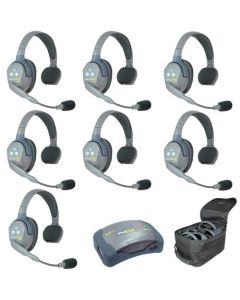 Eartec UltraLITE UL7S HD Kit - 7x Single Ear Ultralite Headphones, hub, case, ch