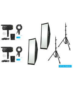 Nanlite FS 60B LED dual kit (w/ light stand and softbox)