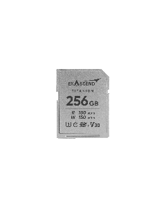 Exascend  SD card  256GB  TITANIUM R180 W150 MB/s UHS-IC10U3V30  
