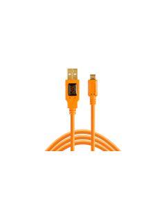Tether Tools TetherPro USB 2.0 to Micro-B 5-Pin, 15' (4.6m), ORG