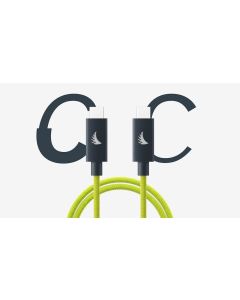 Angelbird USB-C 4.0 Solid Flexâ„˘ Cable Lime 32 cm / 1 ft